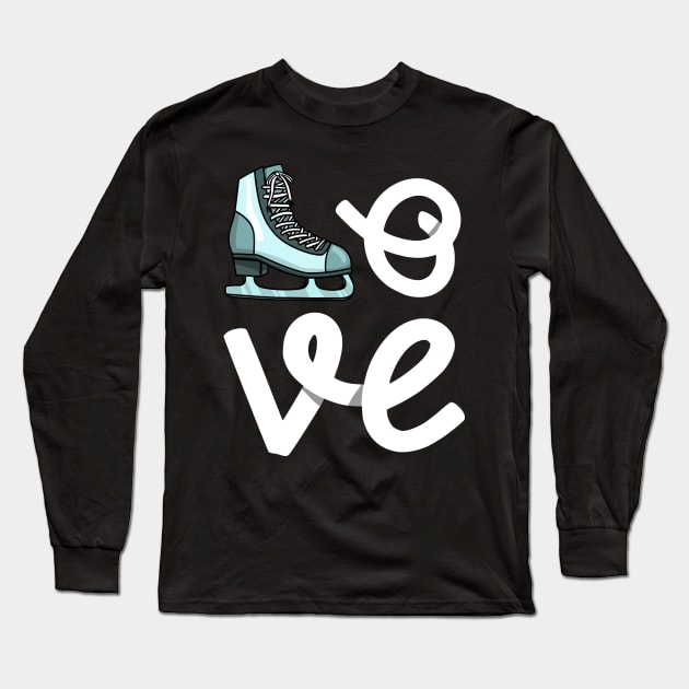 Figure Skating Love - Ice Skating Gift Long Sleeve T-Shirt by biNutz